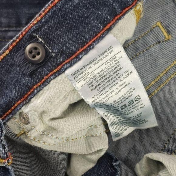 Levi's S47 Taper Unisex Boys Girls Jeans Denim Size 14 Regular - Picture 4 of 8